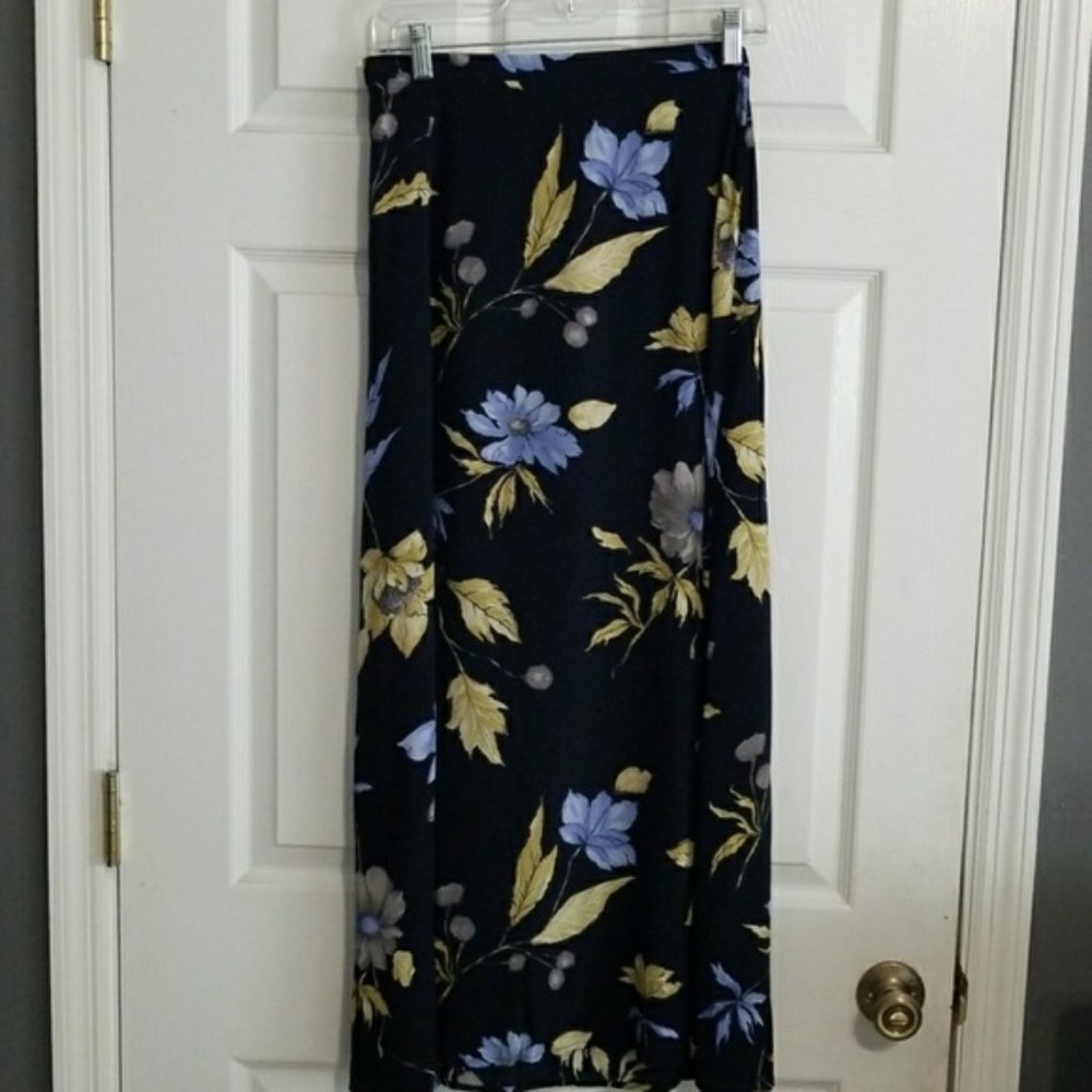 Ellen figg floral print maxi skirt SZ 8